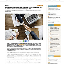 Incertidumbre global genera ca�da superior al 20% en transacciones M&A en Am�rica Latina al segundo trimestre, seg�n TTR